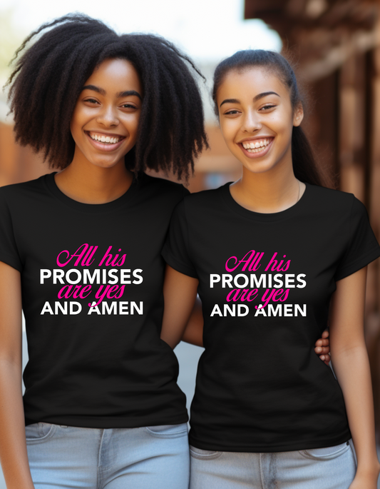 All His Promises Are Yes And Amen Unisex Heavy Cotton Tee